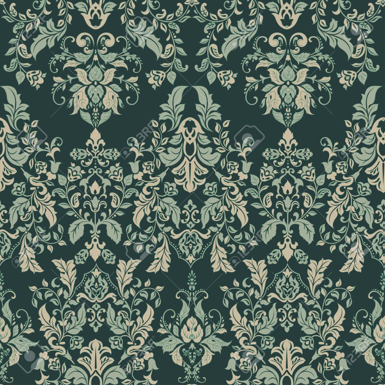 122789602-vector-illustration-texture-for-wallpapers-fabric-patterns-baroque-damask-seamless-floral-pattern-